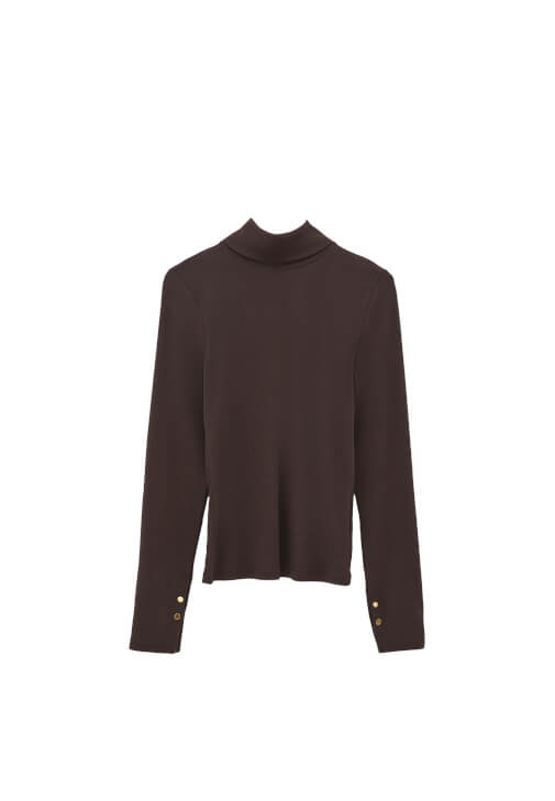 Roll Neck ve Ekose Etek Kombini