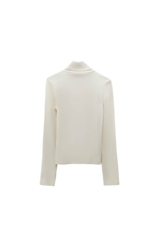 Pamuklu Uzun Kollu Roll Neck - Görsel 7