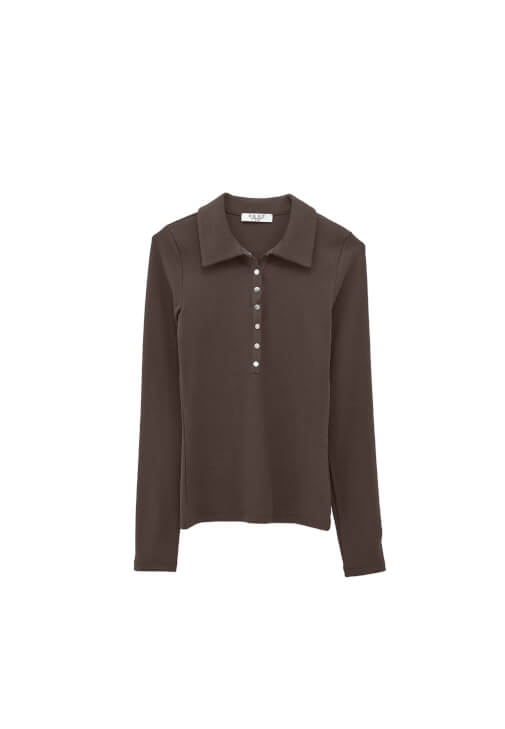 Polo Yaka Çıtçıtlı Tişört ve Denim Pantolon Kombini