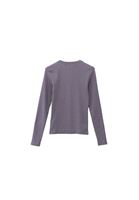 Women Grey Tshirt with Snap Fastenening Detail