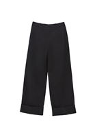 Bayan Siyah Ultra Yüksek Bel Straight-Fit Pantolon