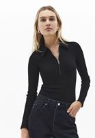 Bayan Siyah Polo Yaka Tişört