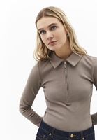 Bayan Kum Beji Polo Yaka Tişört