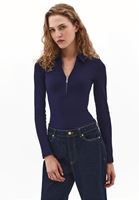 Bayan Lacivert Polo Yaka Tişört