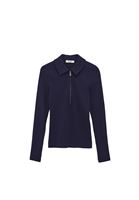 Bayan Lacivert Polo Yaka Tişört