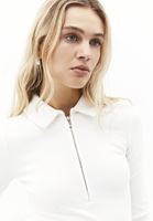 Bayan Krem Polo Yaka Tişört