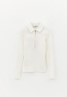 Bayan Krem Polo Yaka Tişört