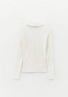 Bayan Krem Polo Yaka Tişört