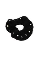 Bayan Siyah Peluş Saç Tokası