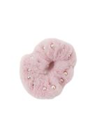 Bayan Pembe Peluş Saç Tokası