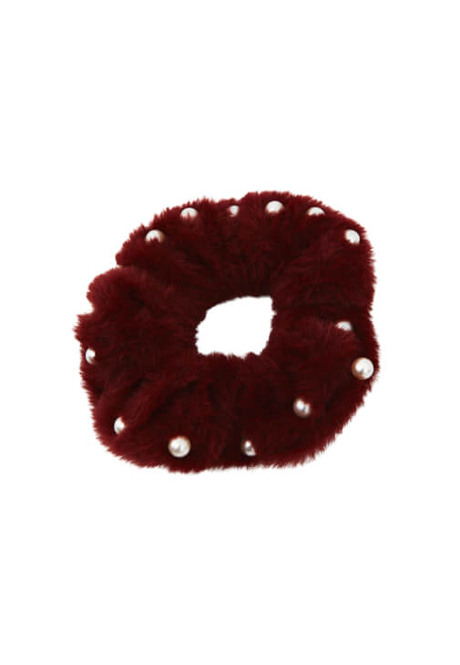 Kahverengi Peluş Saç Tokası