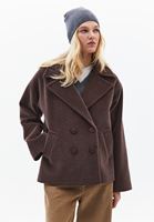 Bayan Kahverengi Yumuşak Dokulu Oversize Kaban