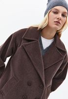 Bayan Kahverengi Yumuşak Dokulu Oversize Kaban