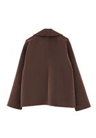 Bayan Kahverengi Yumuşak Dokulu Oversize Kaban