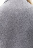 Bayan Gri Yumuşak Dokulu Crop Ceket