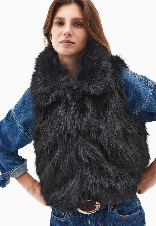 Vegan Yelek ve Flare Pantolon Kombini