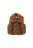 Bayan Bej Vegan Kürk Yelek