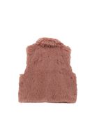 Bayan Pembe Vegan Kürk Yelek