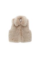 Bayan Krem Vegan Kürk Yelek