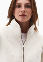 Bayan Krem Fermuarlı Sweatshirt