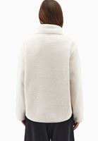 Bayan Krem Fermuarlı Sweatshirt