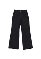 Bayan Siyah Yüksek Bel Wide-Leg Pantolon