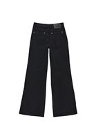 Bayan Siyah Yüksek Bel Wide-Leg Pantolon