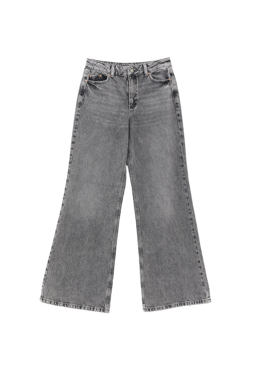 Yüksek Bel Denim ve Ceket Kombini