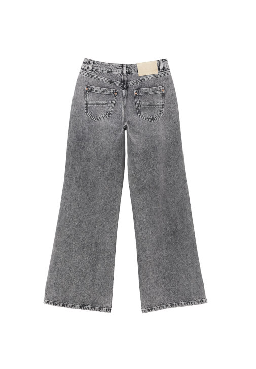 Yüksek Bel Wide-Leg Pantolon - Görsel 7