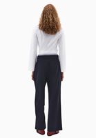 Bayan Lacivert Orta Bel Straight-Fit Pantolon