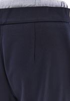 Bayan Lacivert Orta Bel Straight-Fit Pantolon