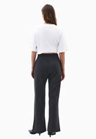 Bayan Füme Çizgili Straight-Fit Pantolon