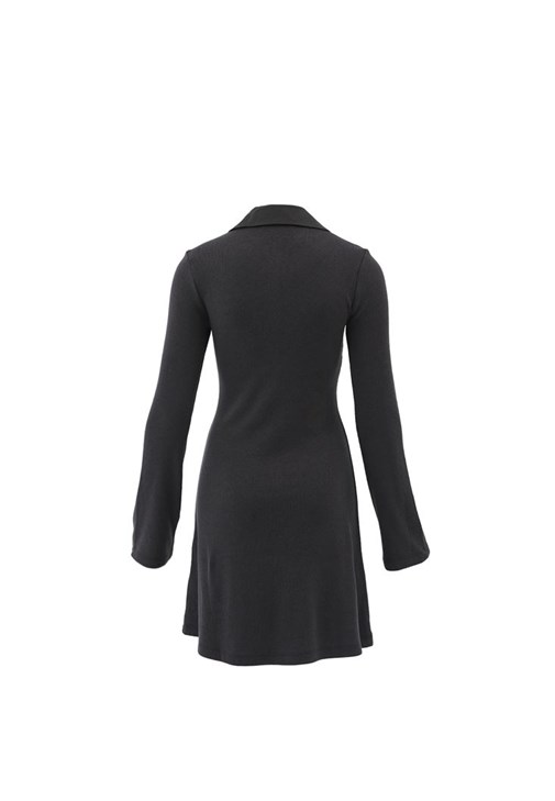 Polo Yaka Mini Elbise - Görsel 7