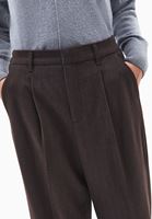 Bayan Kahverengi Yüksek Bel Wide-Leg Pantolon