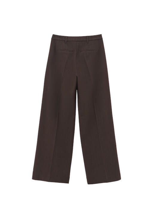 Yüksek Bel Wide-Leg Pantolon - Görsel 7