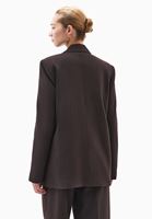 Bayan Kahverengi Boyfriend Blazer Ceket