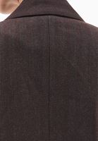 Bayan Kahverengi Boyfriend Blazer Ceket