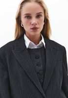 Bayan Çok Renkli Boyfriend Blazer Ceket