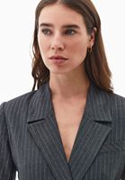 Bayan Çok Renkli Kemer Detaylı Oversize Ceket