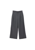Bayan Füme Yüksek Bel Wide-Leg Pantolon