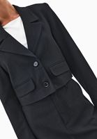 Bayan Çok Renkli Çizgili Blazer Ceket
