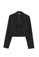 Bayan Çok Renkli Çizgili Blazer Ceket