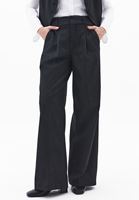 Bayan Çok Renkli Çizgili Wide-Leg Pantolon