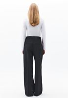 Bayan Çok Renkli Çizgili Wide-Leg Pantolon