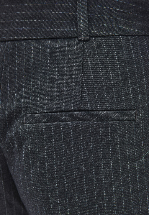 Çizgili Pantolon ve Blazer Ceket Kombini