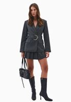 Bayan Çok Renkli Pileli Mini Etek