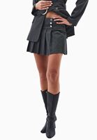 Bayan Çok Renkli Pileli Mini Etek