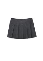 Bayan Çok Renkli Pileli Mini Etek