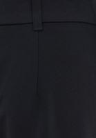 Bayan Siyah Orta Bel Straight-Fit Pantolon