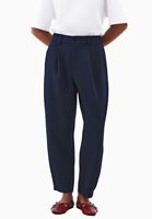 Bayan Lacivert Ultra Yüksek Bel Balon Pantolon